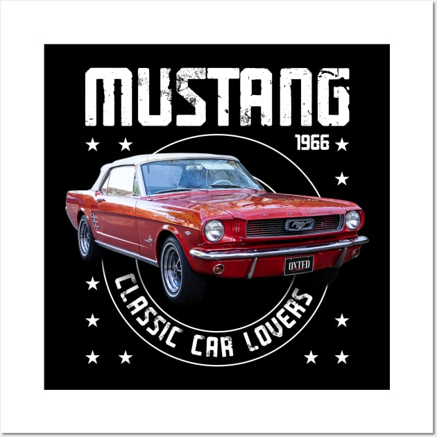 Classic Car Mustang 1966 Wall Art by cecatto1994